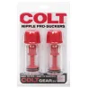 Calexotics Suce-Tétons Pro-Suckers Colt 30mm Rouges